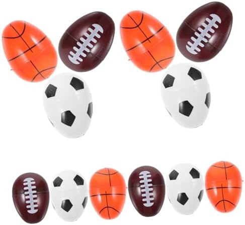 KICHOUSE 12pcs Openable Refillable Easter Candy Storage Eggs