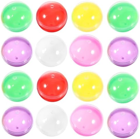 IMIKEYA 50pcs Clear Fillable Gumball Machine Capsules