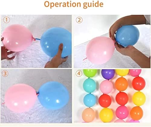 ADIDO EVA Red 12 Inch Link Balloons 80 Pcs
