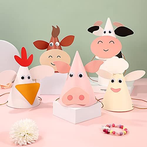 Amosfun 5pcs Kids Birthday Party Hats