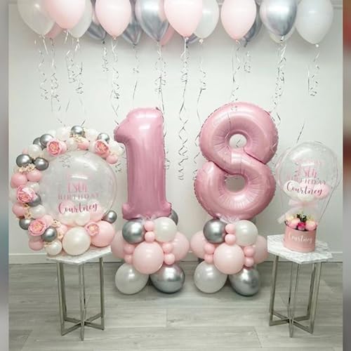 Light Pink 1st Birthday Foil Balloon 40 Inch Number Decor