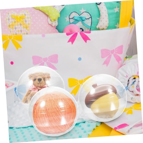 10pcs Transparent Round Refillable Capsules for Party Favors and Easter Celebrations