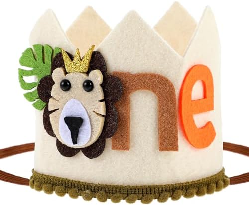 Lion Birthday Crown for Kids and Party Decor