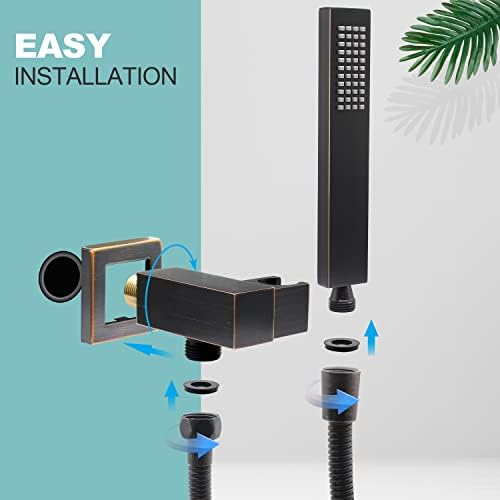 Enga Handheld Shower Head Set with Oil Rubbed Bronze Finish