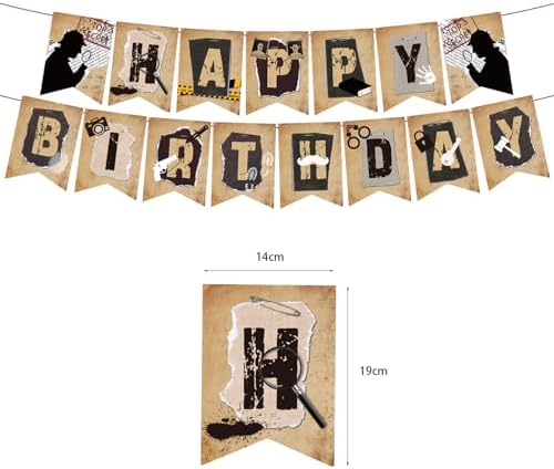Detective Birthday Party Decorations with Balloons