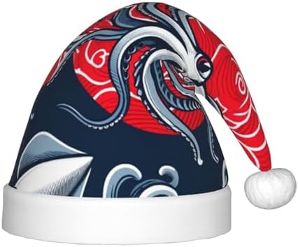 Augenstern Christmas Hat Squid Blessing Japan Santa Hat Unisex