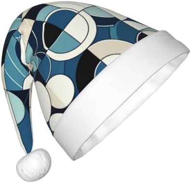 Augenstern Blue Geometric Christmas Hat Unisex Santa Hat