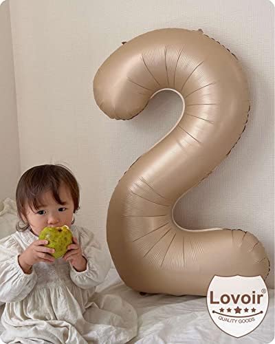 Lovoir 40 Inch Caramel Number 21 or 12 Jumbo Balloon