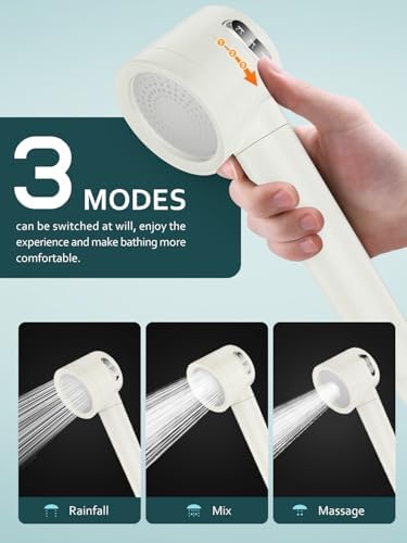Filtered Shower Head with Handheld and Hose
