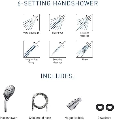 Moen Engage Magnetix Brushed Gold Handheld Showerhead