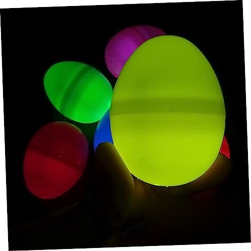 TOYANDONA 12pcs Glowing Easter Eggs Light Sticks for Parties and Events