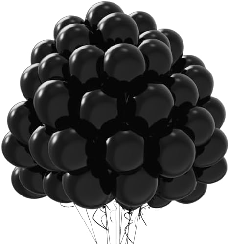 Garma Black Balloons 12 Inch 100PCS Party Decorations
