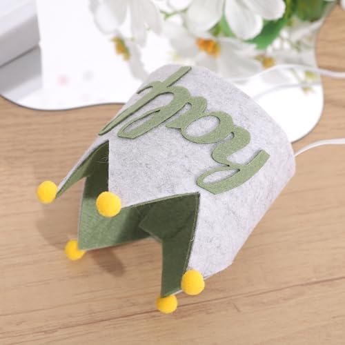 Half Birthday Crown for Baby 6 Months Celebration