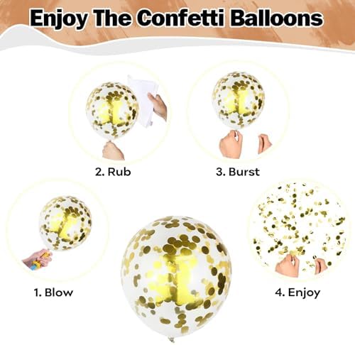 Rose Gold Balloon Set 12 Inch 35 Pcs Party Decorations