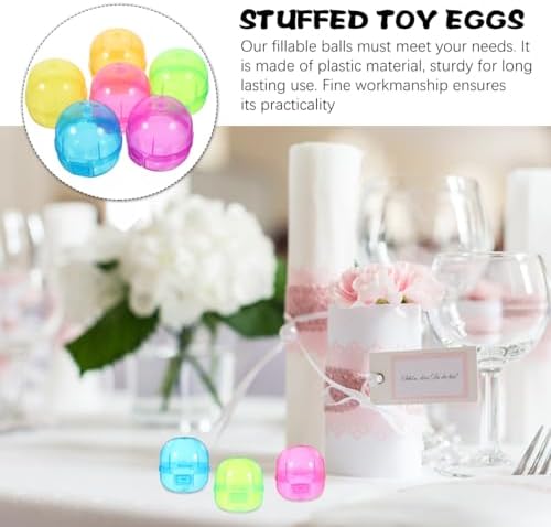 12pcs Vending Machine Fillable Plastic Round Balls for Party Favors