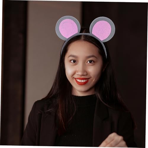 Unomor Mouse Ears Headband Set with Bowtie and Tail