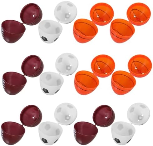 Vaguelly 12PCS Sports Themed Easter Eggs Candy Holder