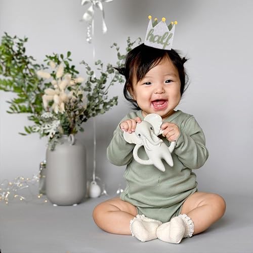 Half Birthday Crown for Baby 6 Months Celebration