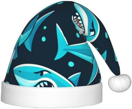 Augenstern Christmas Hat Cartoon Sharks Unisex Santa Hat