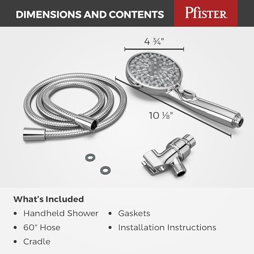 Pfister HydroFuse Handheld Shower Head 6-Function 175 GPM