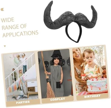 Ox Horn Headband Halloween Costume Unique Party Accessory