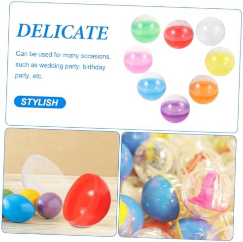 Luxshiny 100pcs Fillable Transparent Balls for Party Favors