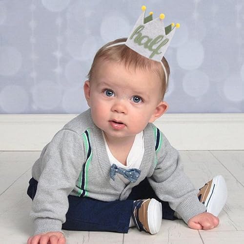 Half Birthday Crown for Baby 6 Months Celebration