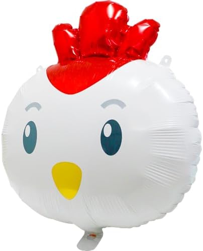 6 Pack Chicken Balloon Decorations for Easter Parties