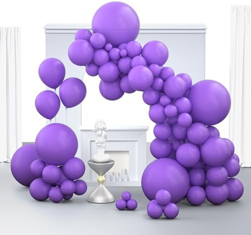 Purple Balloons 150 PCS Different Sizes Pack