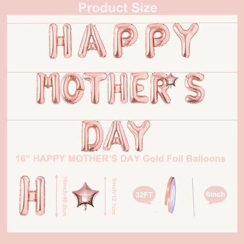 16 Inches Happy Mothers Day Balloons Decorations