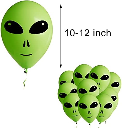 Oringaga 50PCS Green Alien Balloons Party Decorations