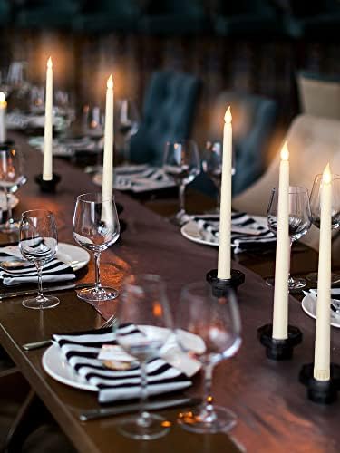 Treela 24 Pcs Flameless Taper Candles LED for Decorations