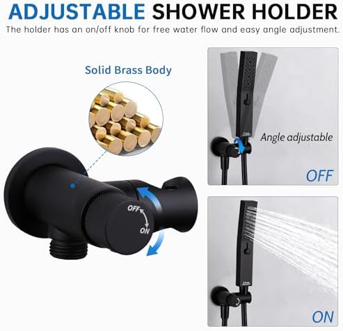 G Promise 3-Function All Metal Handheld Shower Set