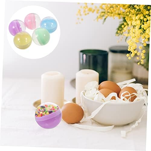 BESTonZON 50Pcs Fillable Round Capsules Multi Purpose Party Favors