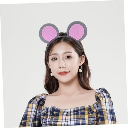 Unomor Mouse Ears Headband Set with Bowtie and Tail