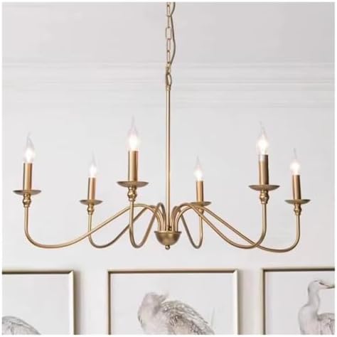 Modern Golden Candle Shape Pendant Light