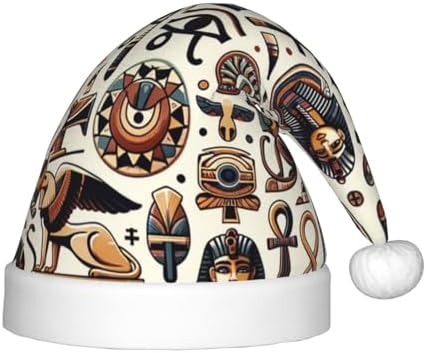 Christmas Hat with Ancient Egypt Art Santa Hat for Kids