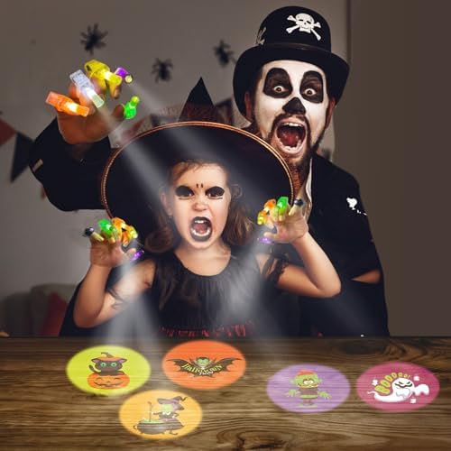 Halloween LED Finger Lights 36PCS Glow in the Dark Party Favors