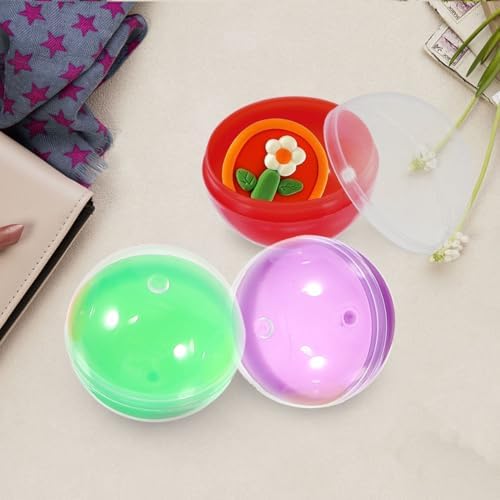 IMIKEYA 50pcs Clear Fillable Gumball Machine Capsules