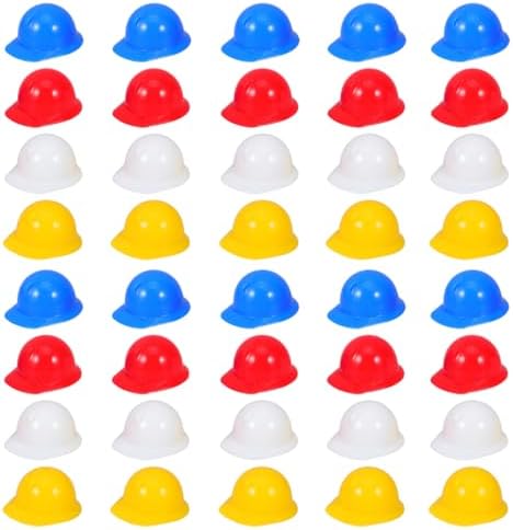 Gadpiparty 40pcs Miniature Safety Hats for Party Decorations