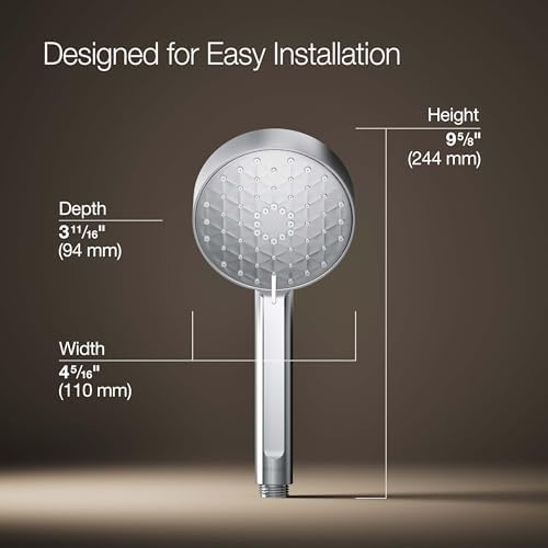 KOHLER Awaken G110 Handheld Three-Function Showerhead Polished Chrome 15 GPM
