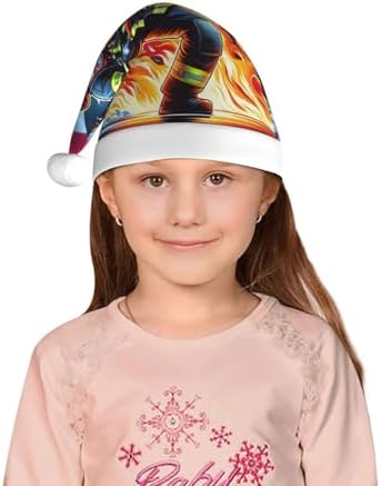 Augenstern Christmas Hat Fire Fighter Hero Santa Hat Unisex