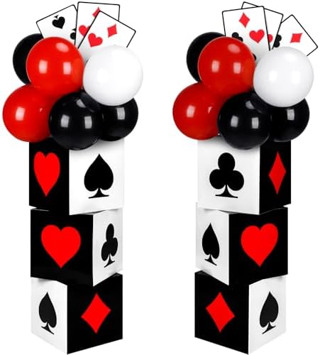 60 Pcs Casino Themed Party Decorations Set