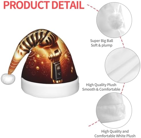 Augenstern Christmas Hat Microphone Santa Hat for Kids