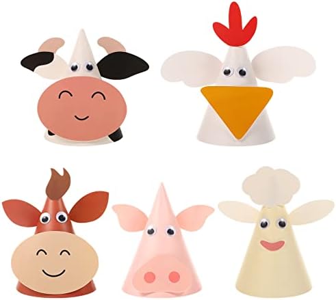 Amosfun 5pcs Kids Birthday Party Hats