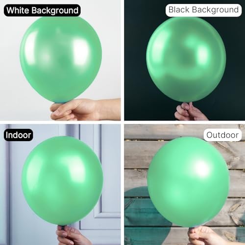 PartyWoo Light Green Balloons 138 Piece Arch Garland Kit