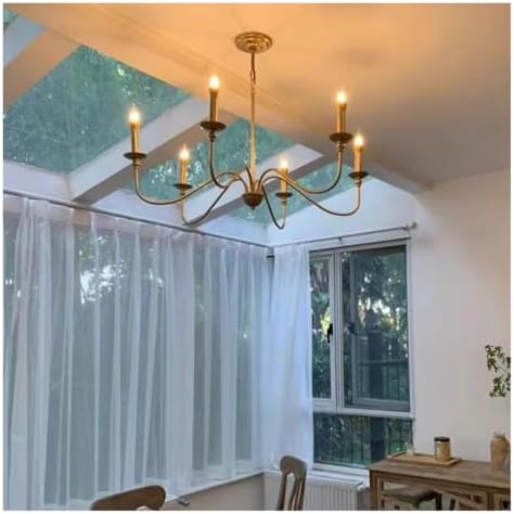 Modern Golden Candle Shape Pendant Light
