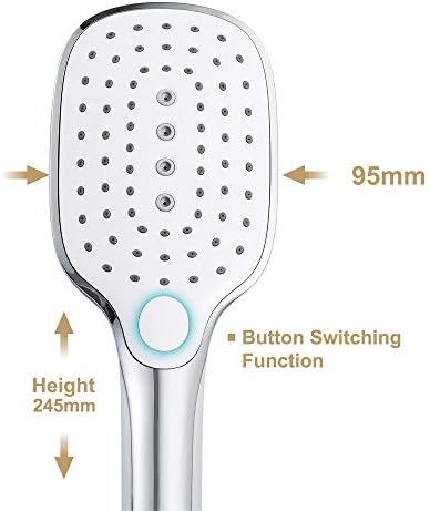 UWEREBFM Handheld Shower Head with 15M Hose and 3 Spray Modes