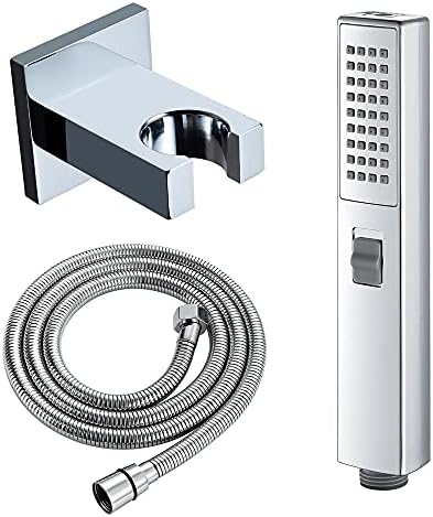 High Pressure Handheld Shower Head with 2 Functions and Brass Bracket