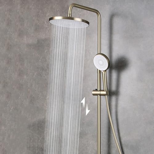 Brushed Gold Handheld Shower Head Set with 150cm Hose